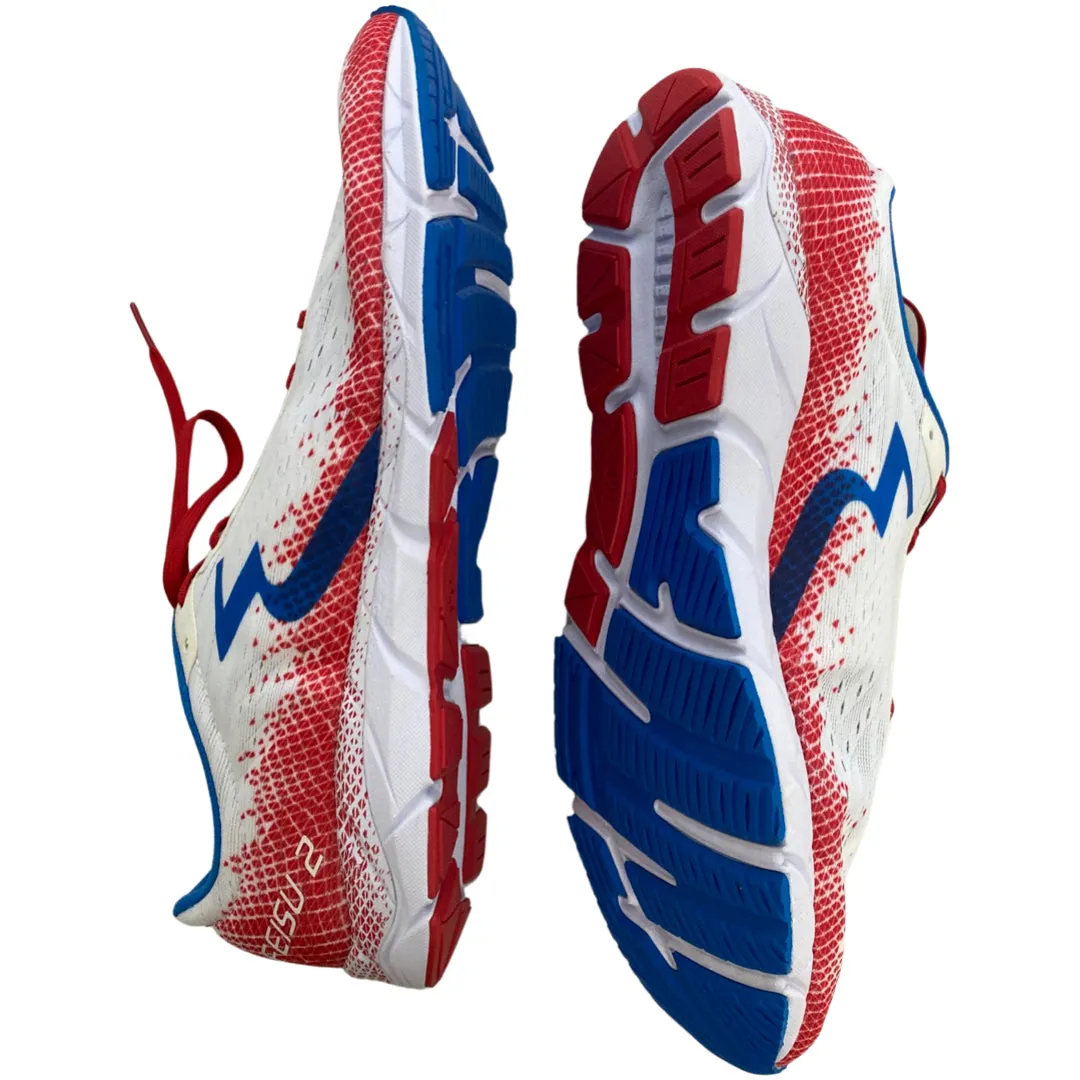 361 WHITE/RED DEGREE MORPHIT SENSATION 4 RUNNING SNEAKERS SIZE 14