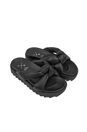 A2123 PLATEAU SANDAL WITH KNOTS