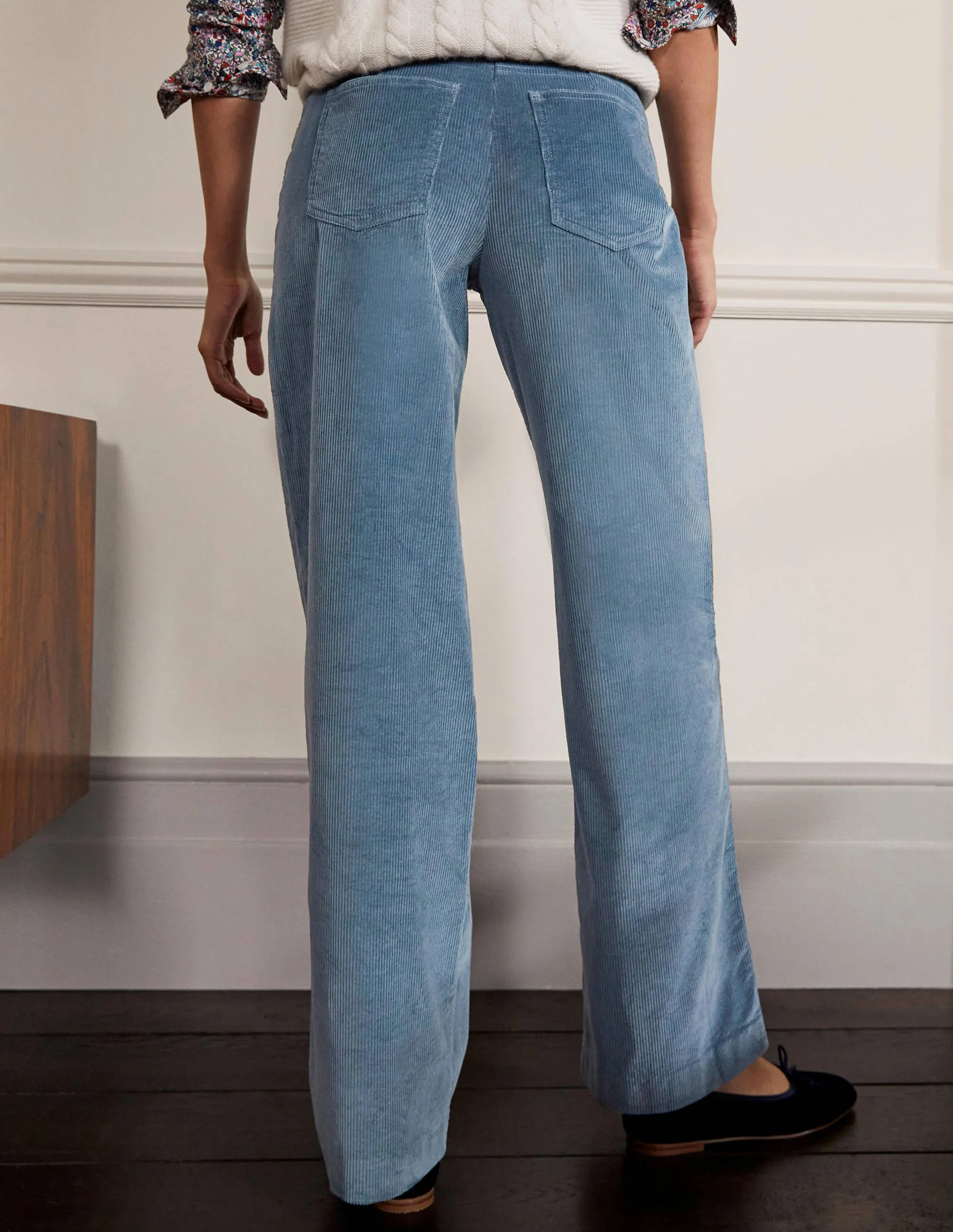 Alexia Cord Trousers-Airforce