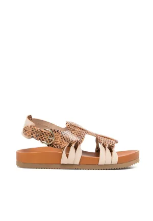 Alma Twisted Contrast Sandal - Dune