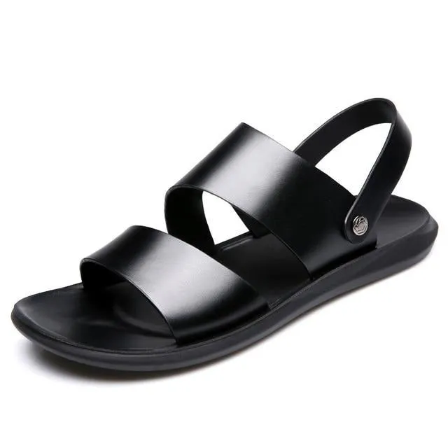 ArmoredStride™ - Men's Leather Non-Slip Sandals
