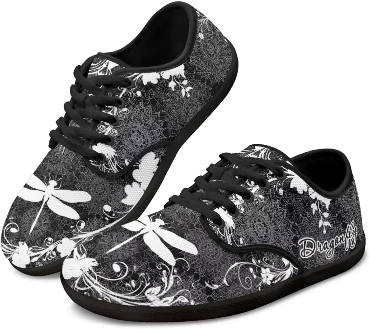 Binienty Barefoot Shoes Women Zero Drop Sole Lace up Walking Shoes Fashion Wide Width Sneakers Cozy Sports Shoe