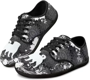 Binienty Barefoot Shoes Women Zero Drop Sole Lace up Walking Shoes Fashion Wide Width Sneakers Cozy Sports Shoe