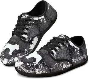 Binienty Barefoot Shoes Women Zero Drop Sole Lace up Walking Shoes Fashion Wide Width Sneakers Cozy Sports Shoe