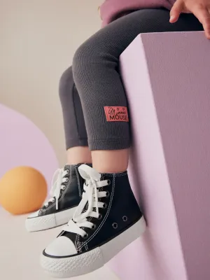 Black Chunky High Top Trainers