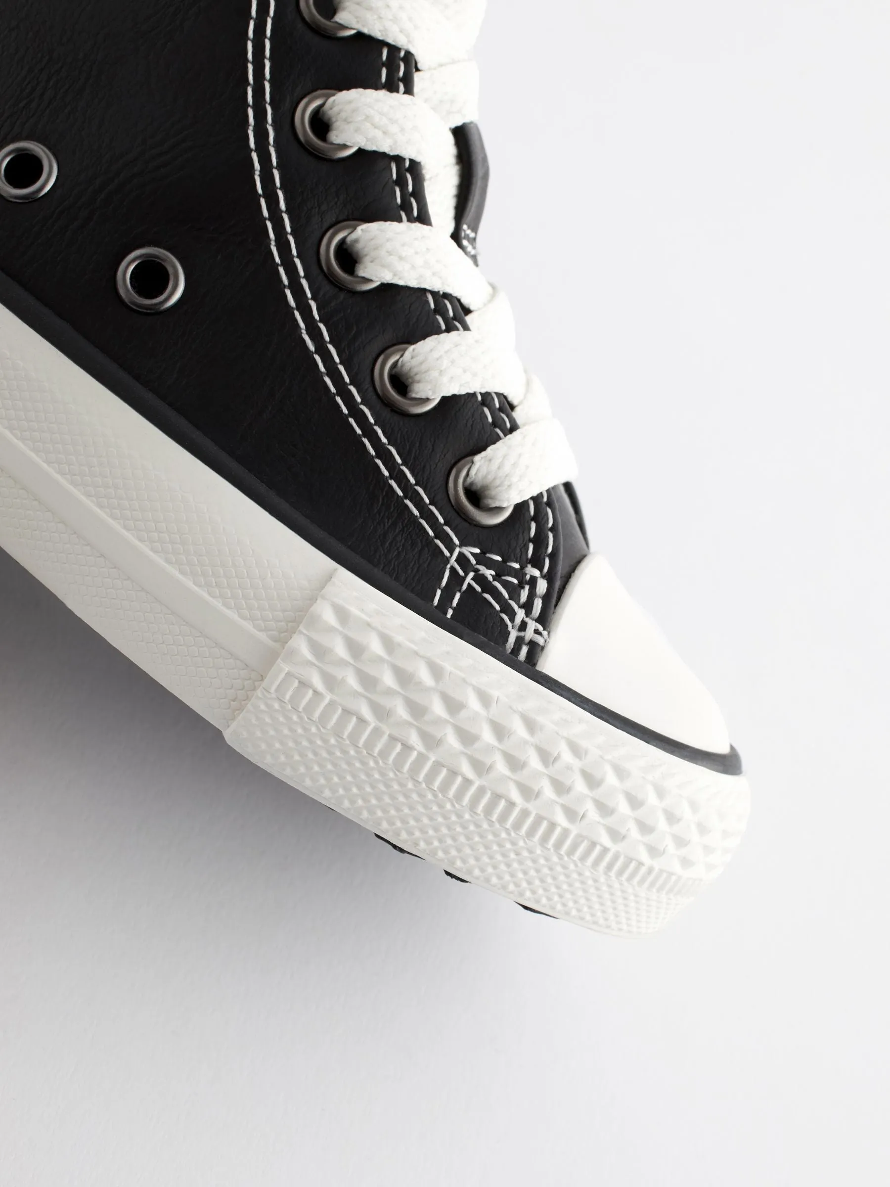 Black Chunky High Top Trainers