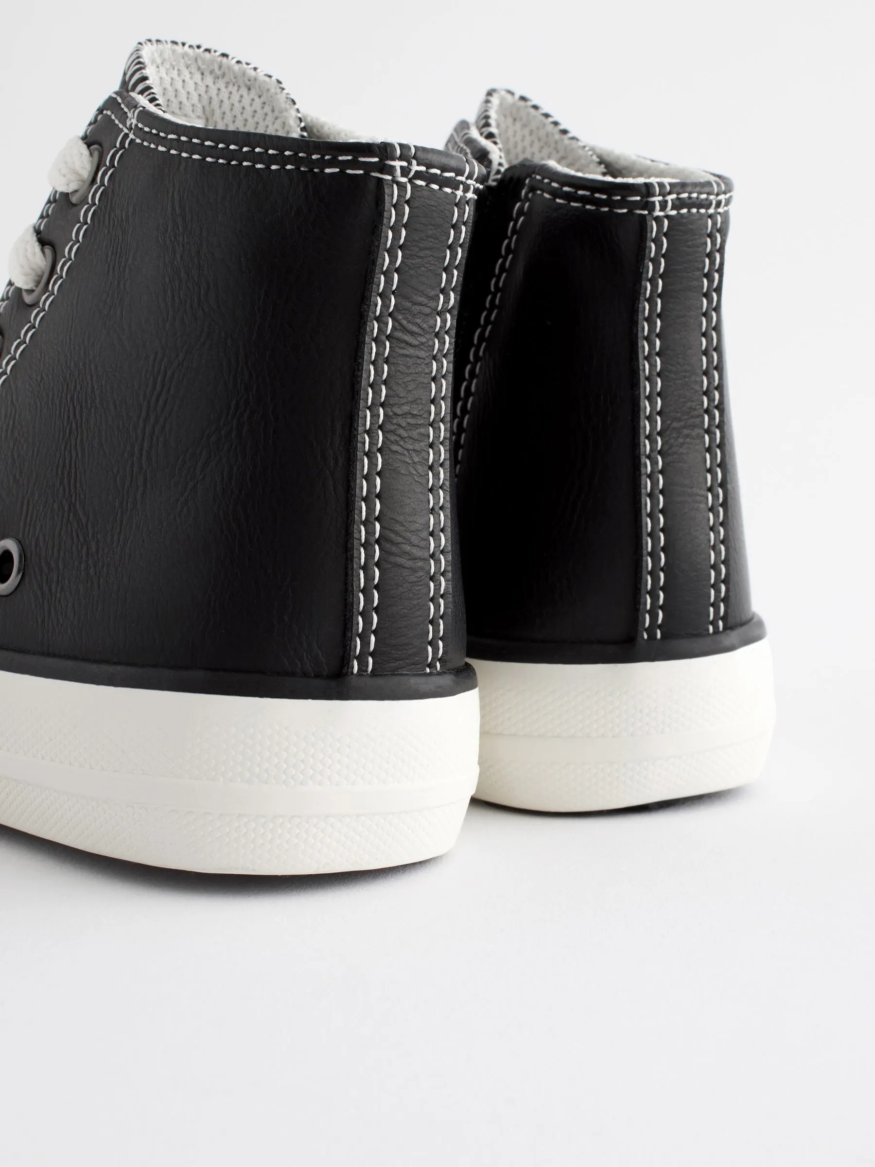Black Chunky High Top Trainers