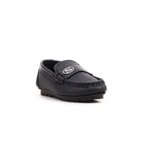 Boys Black Formal Moccasin KD0510