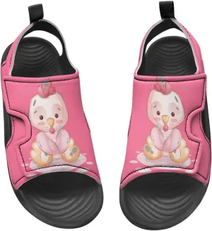 Boys Girls Kids Summer Sandals Slides Open-Toed Beach Sandals Magic Sticker Outdoor Shoes Toddler/Little Kid