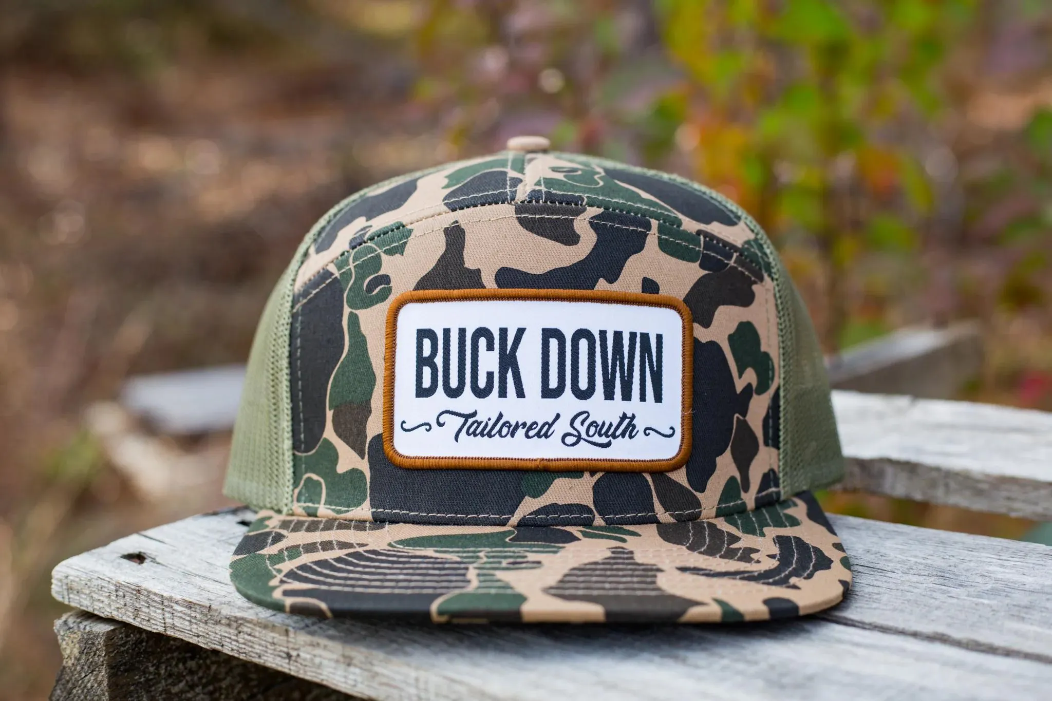Buck Down Patch 7p Old School Camo/Loden
