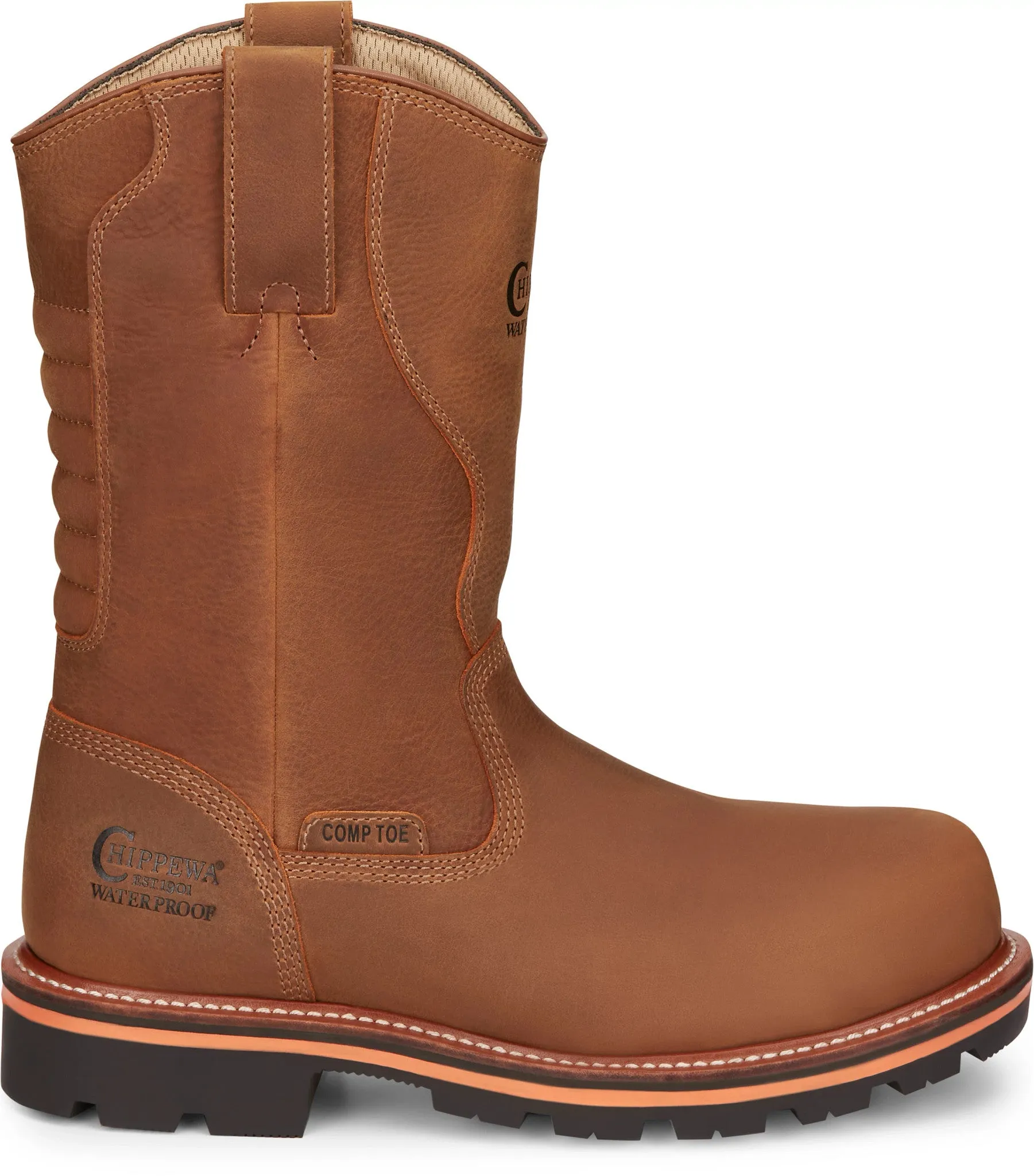 Chippewa Men's 11" Waterproof Blonde Nano Comp Toe Thunderstruck Work Boots