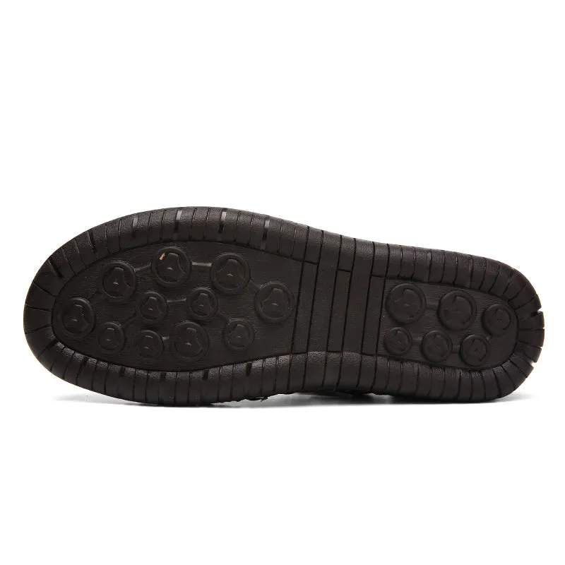 Classic Mens Sandals Summer Genuine Leather Male Beach Sandals Soft Comfortable Male Outdoor Beach S