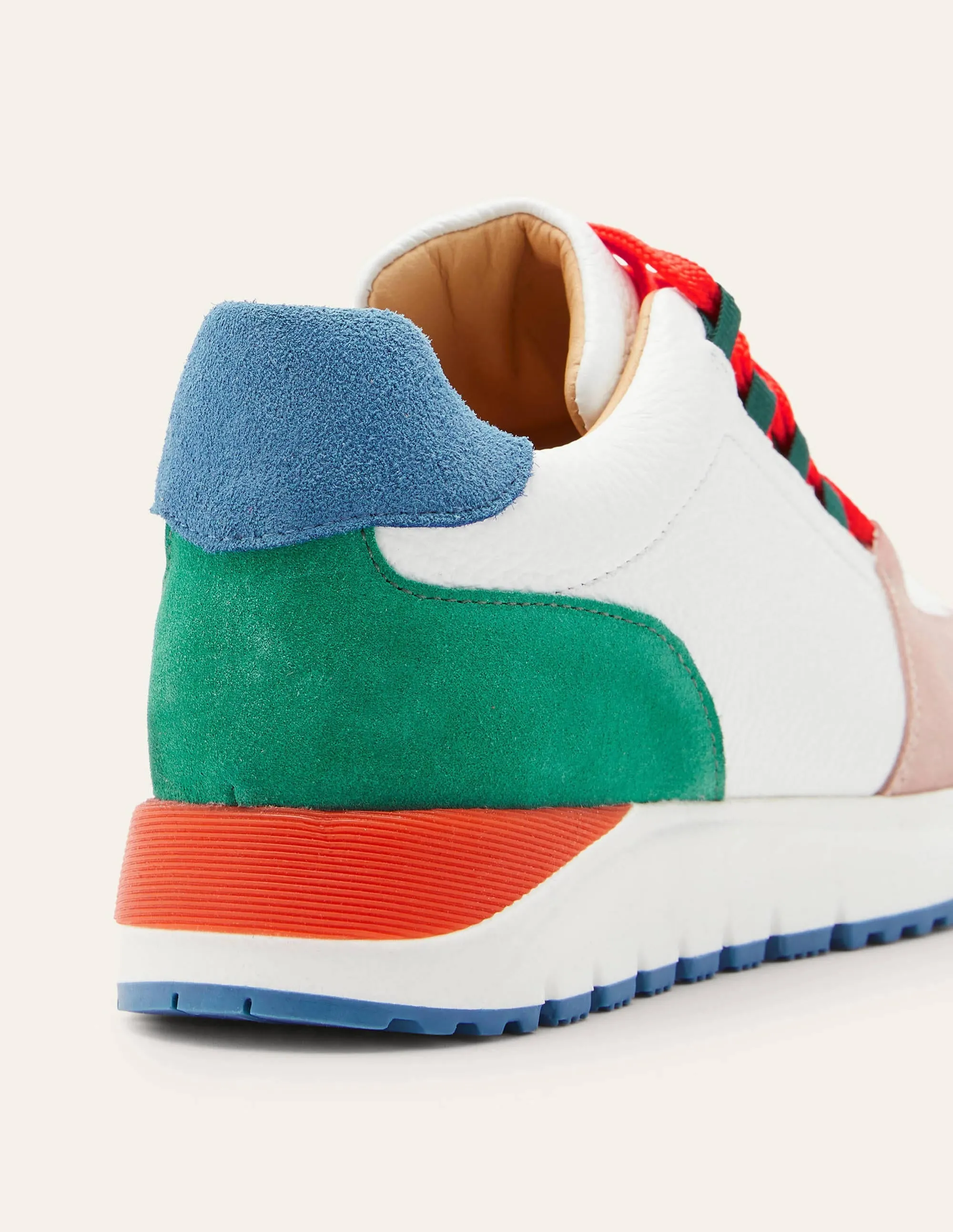 Classic Trainers-White/Cherry Red/Blue