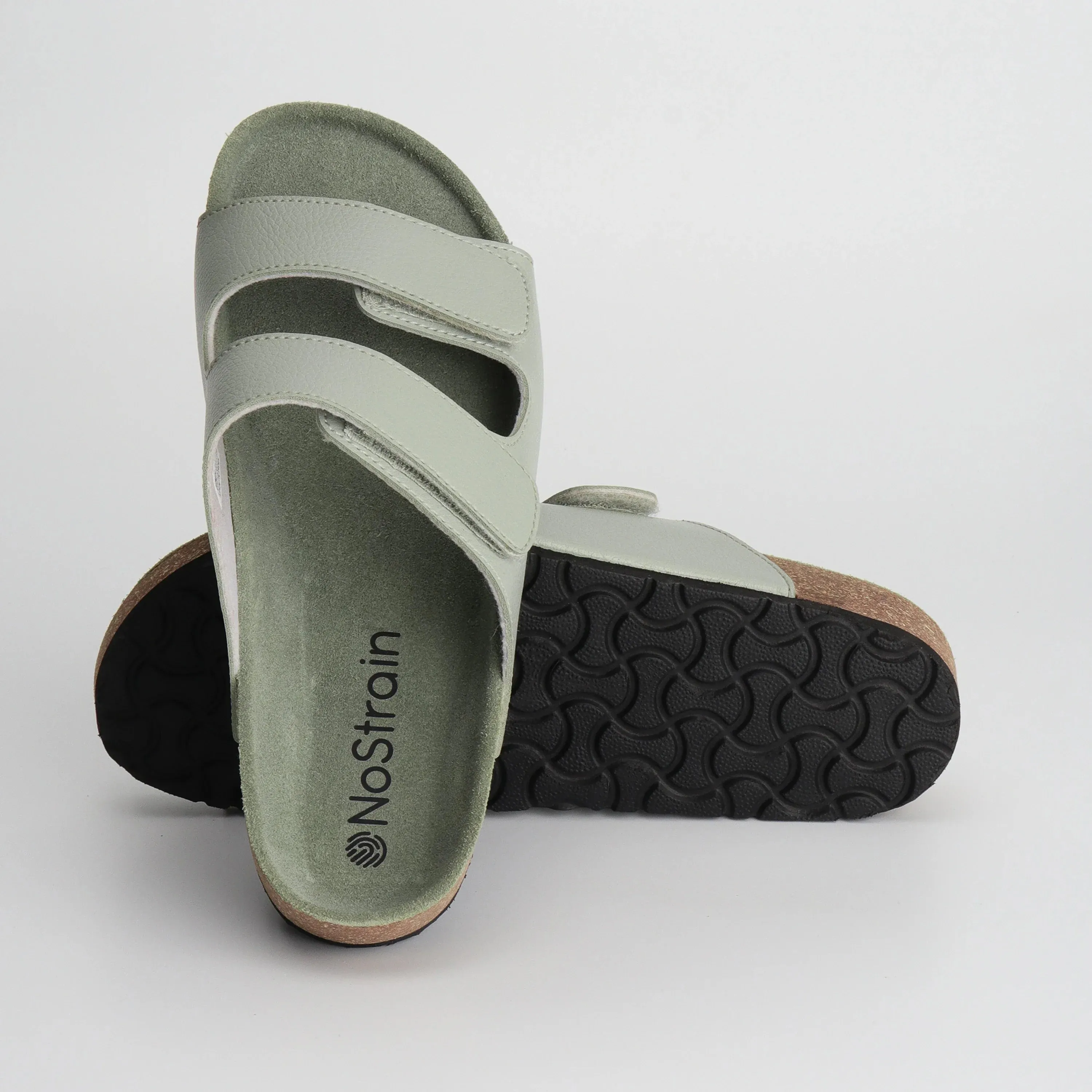 Cork Parallel Casual Sandals for Women 2.0 – Subtle Sage