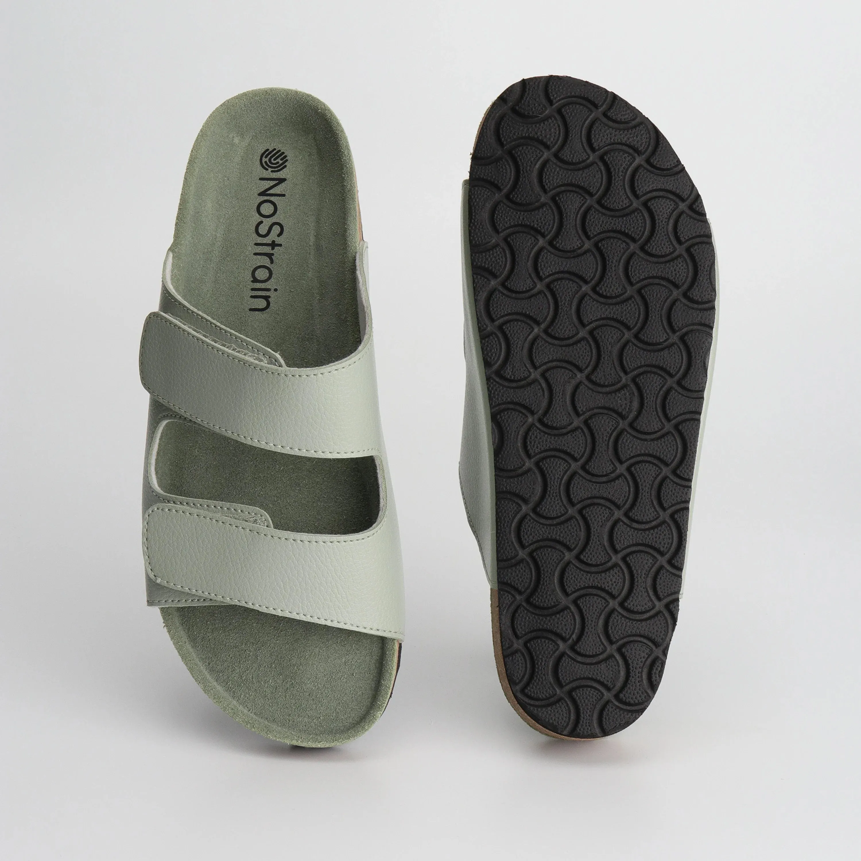 Cork Parallel Casual Sandals for Women 2.0 – Subtle Sage