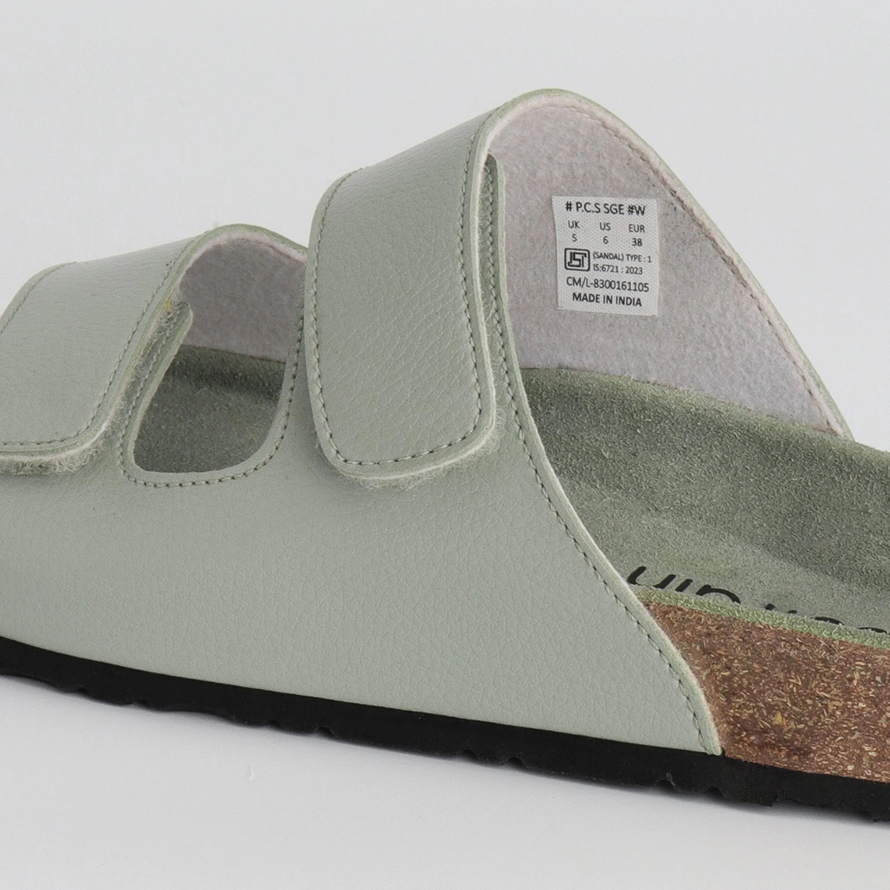 Cork Parallel Casual Sandals for Women 2.0 – Subtle Sage
