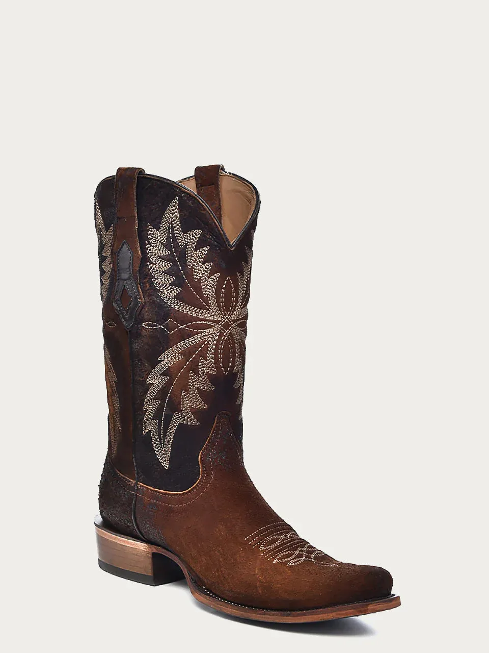 Corral Men's Chocolate Lamb Narrow Square Toe Western Boot