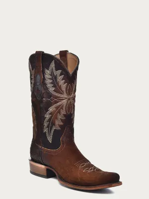 Corral Men's Chocolate Lamb Narrow Square Toe Western Boot