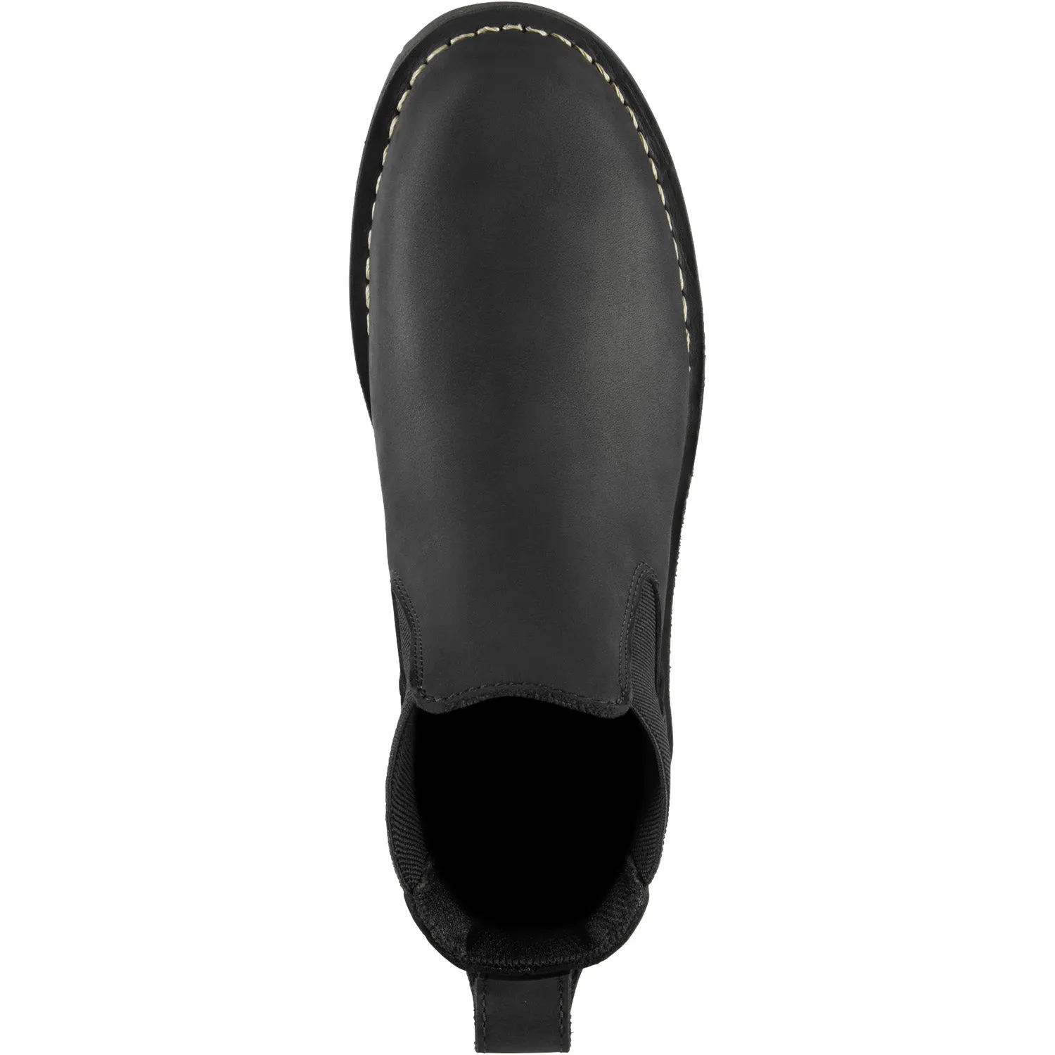 Danner Womens Bull Run Chelsea Black Leather Work Boots