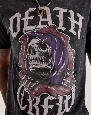 Death Crew Tee (Acid Black) - UB2024ACDBLK