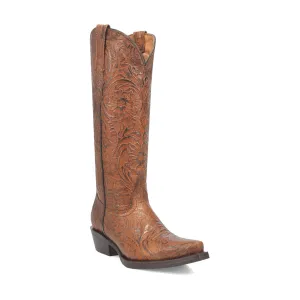 Dingo Womens Bellona Brown Leather Cowboy Boots 9 M