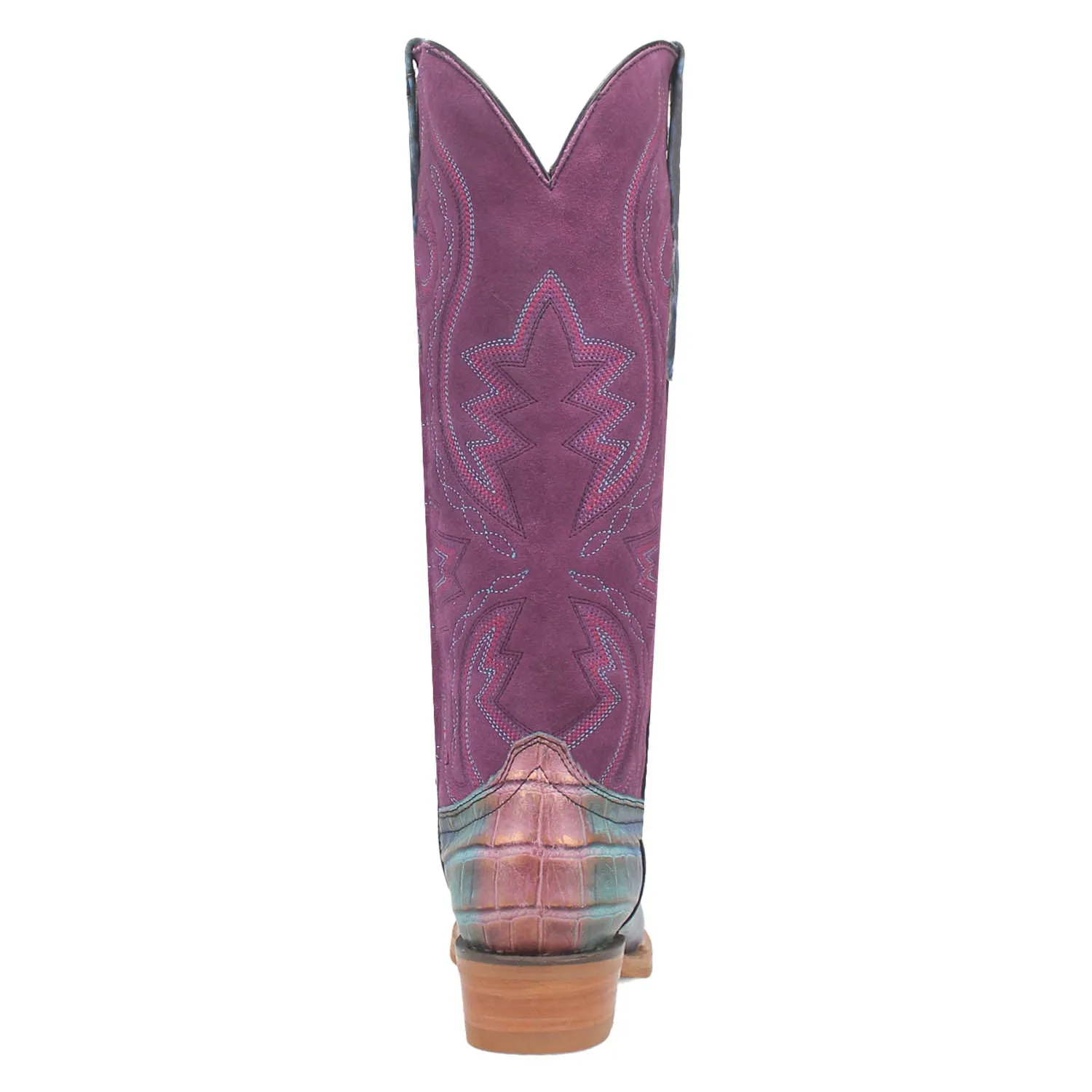 Dingo Womens Caterina Purple/Blue Leather Cowboy Boots 7 M