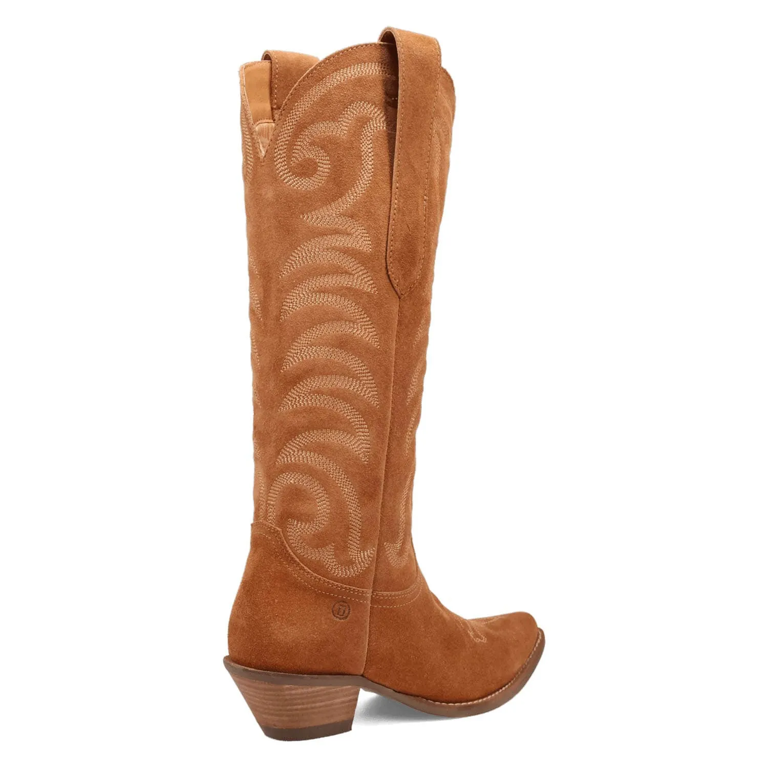 Dingo Womens Movin On Camel Suede Cowboy Boots