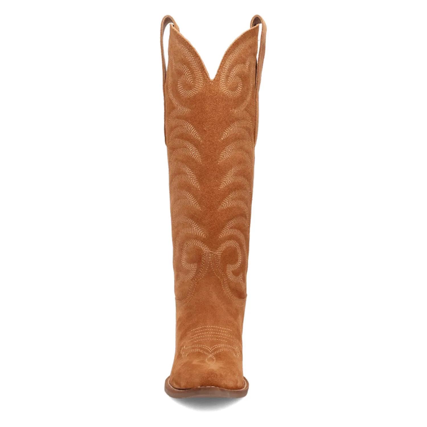 Dingo Womens Movin On Camel Suede Cowboy Boots