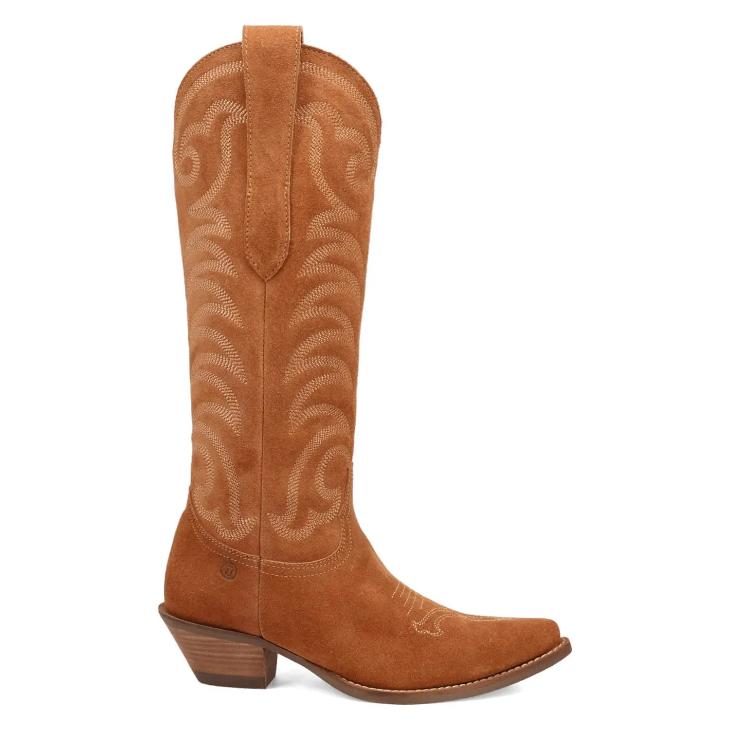 Dingo Womens Movin On Camel Suede Cowboy Boots