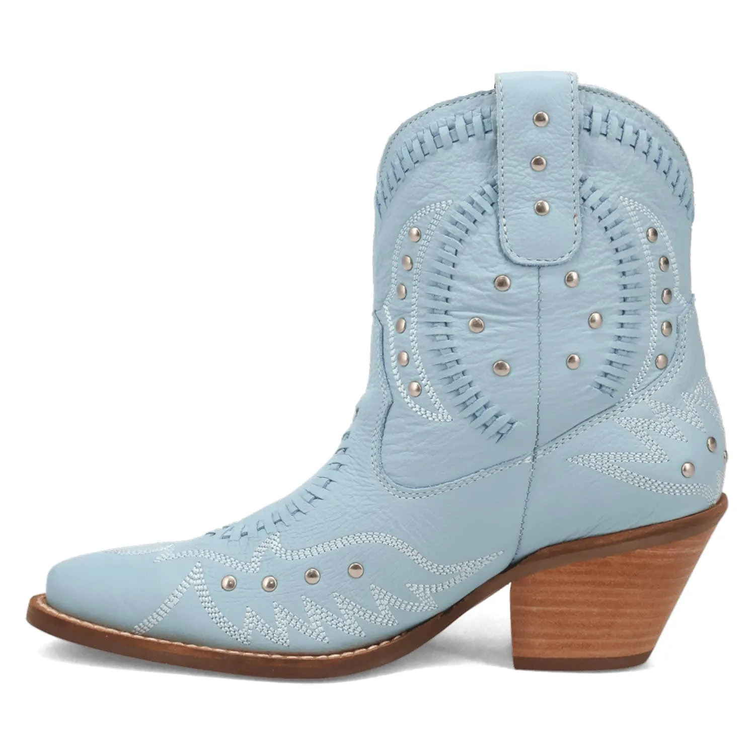 Dingo Womens Preciousie Blue Leather Cowboy Boots