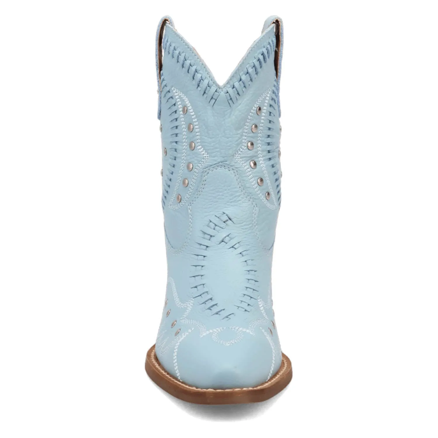 Dingo Womens Preciousie Blue Leather Cowboy Boots
