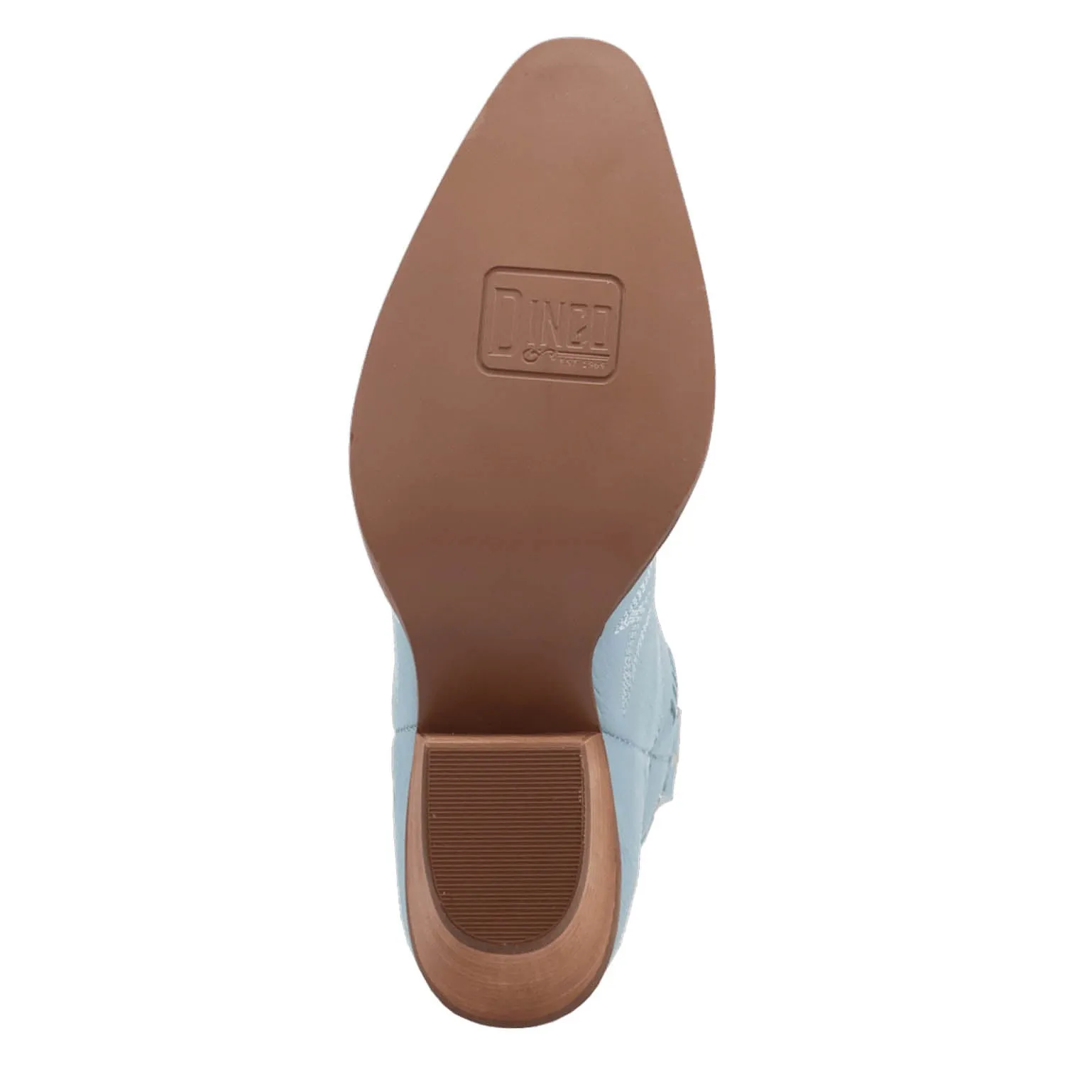 Dingo Womens Preciousie Blue Leather Cowboy Boots