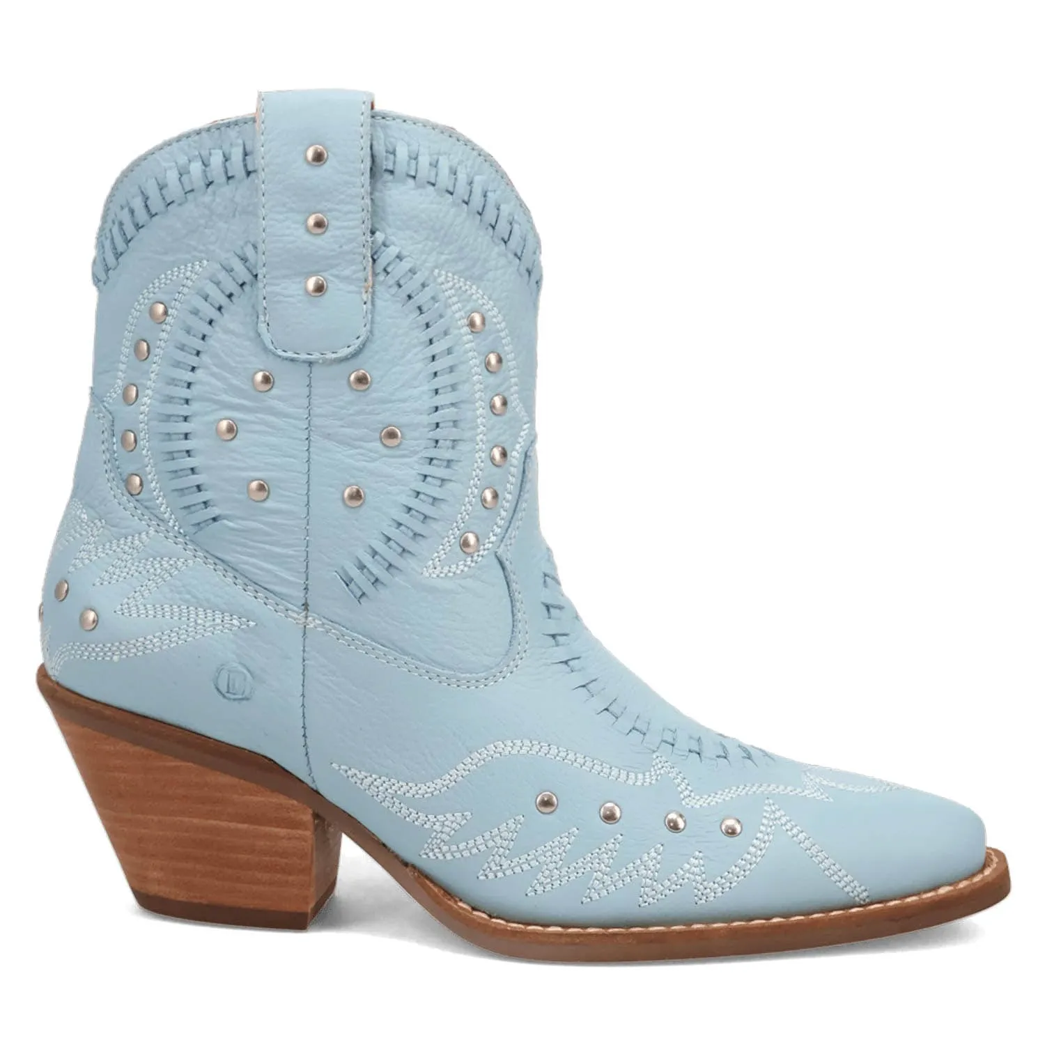 Dingo Womens Preciousie Blue Leather Cowboy Boots