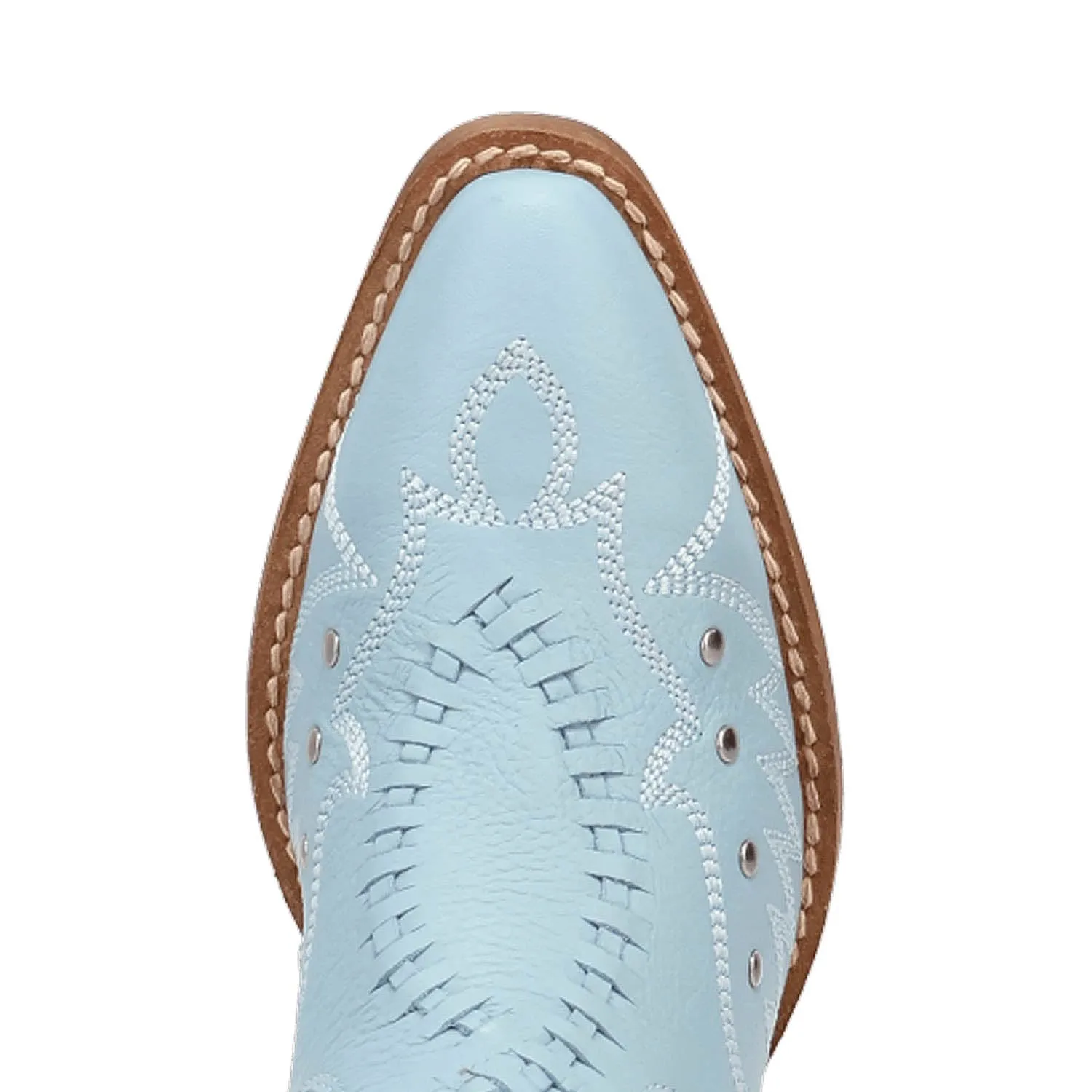 Dingo Womens Preciousie Blue Leather Cowboy Boots