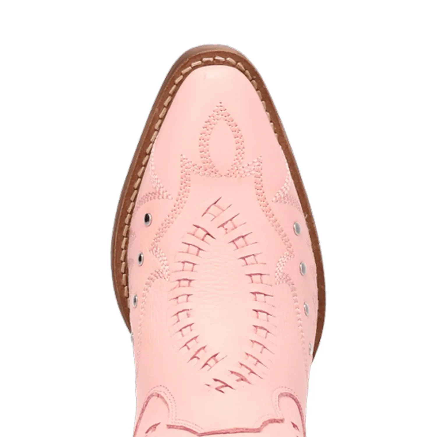 Dingo Womens Pretty N Pink Pink Leather Cowboy Boots
