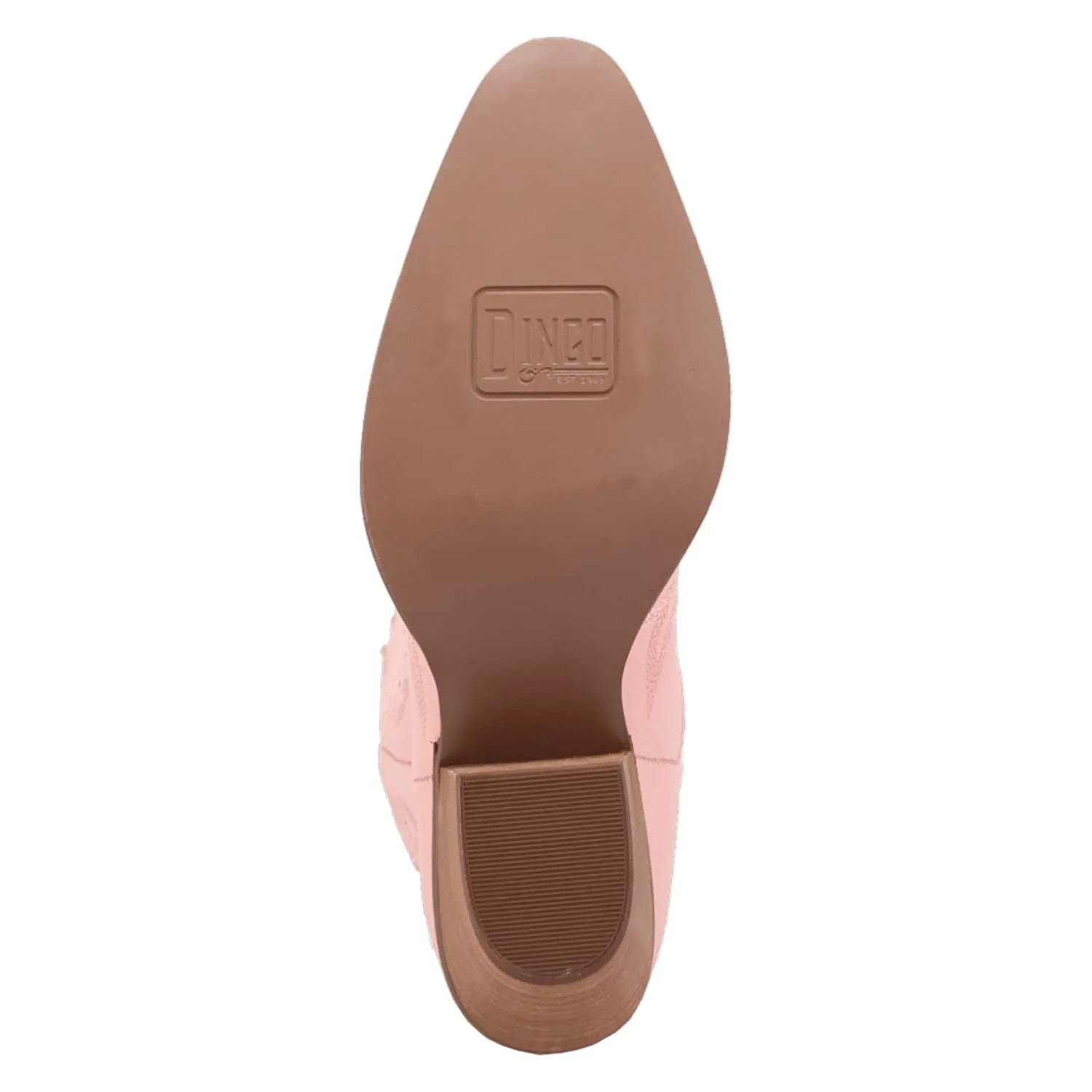Dingo Womens Pretty N Pink Pink Leather Cowboy Boots