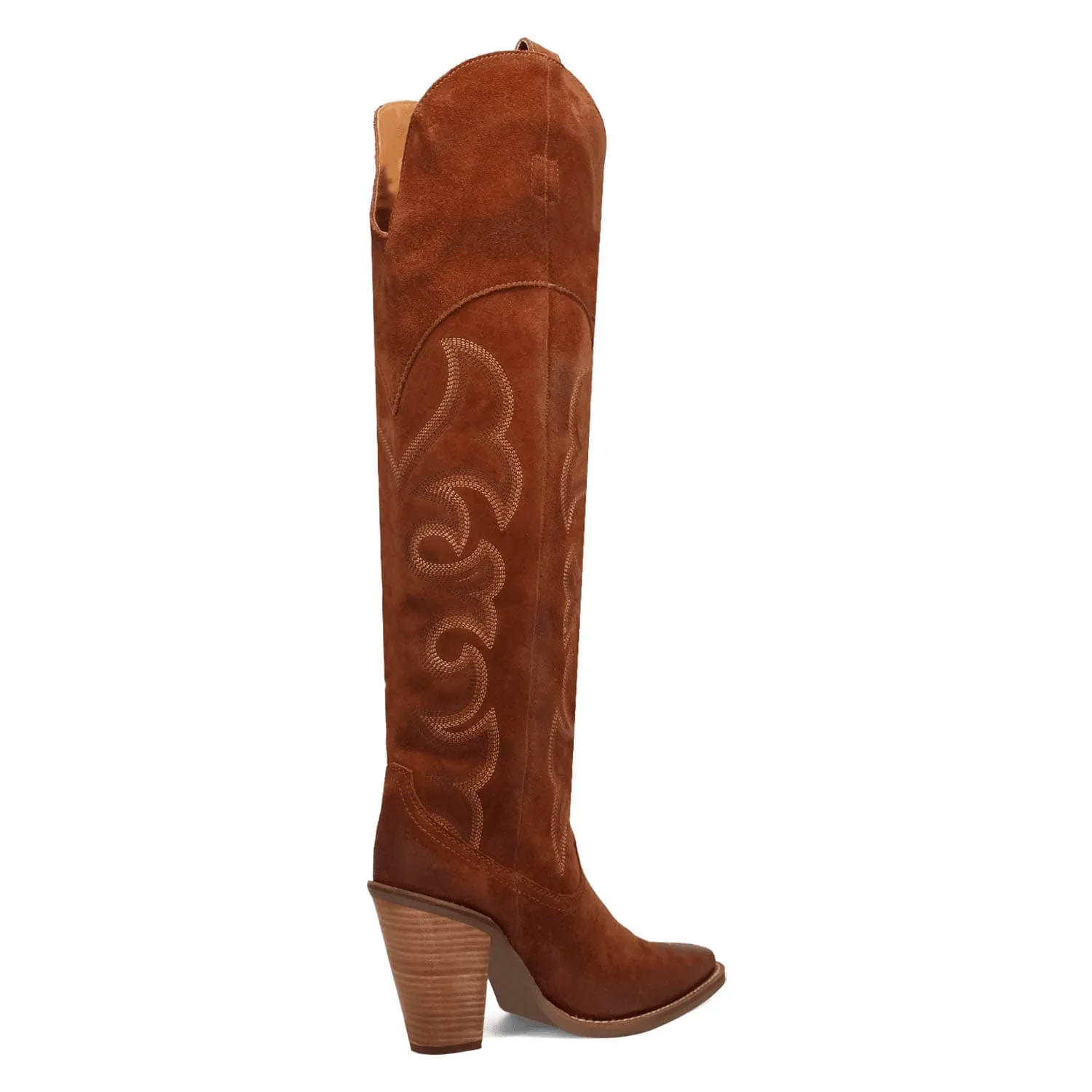 Dingo Womens Primadonna Brown Suede Cowboy Boots