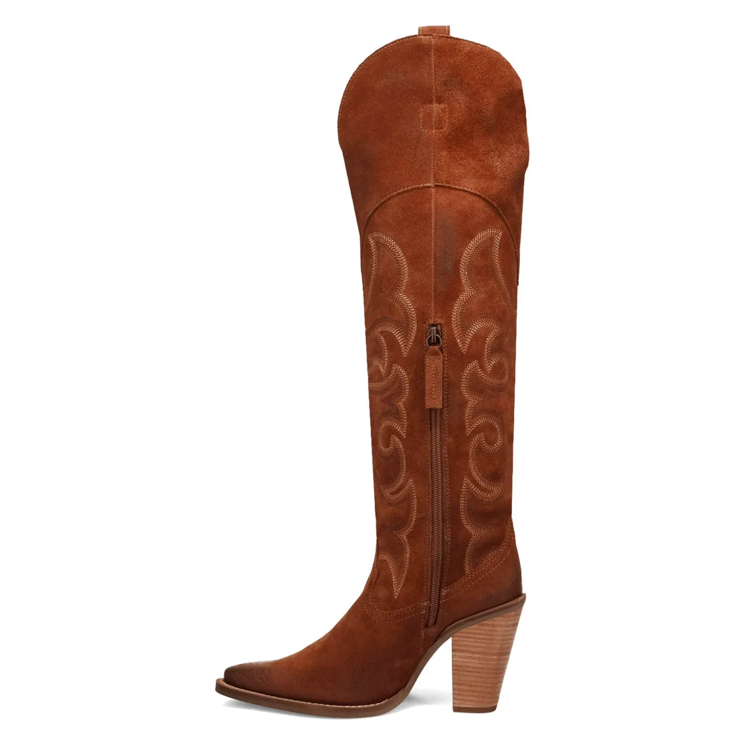 Dingo Womens Primadonna Brown Suede Cowboy Boots