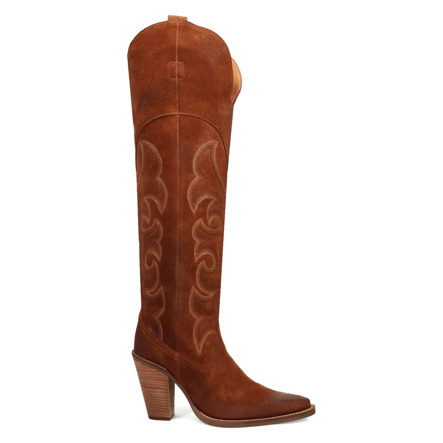 Dingo Womens Primadonna Brown Suede Cowboy Boots
