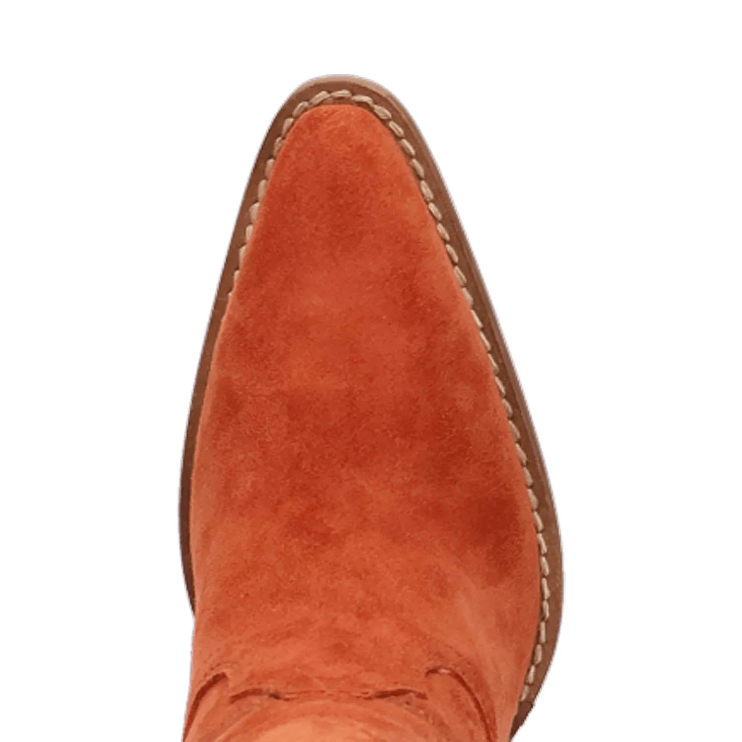 Dingo Womens Primadonna Rust Suede Cowboy Boots