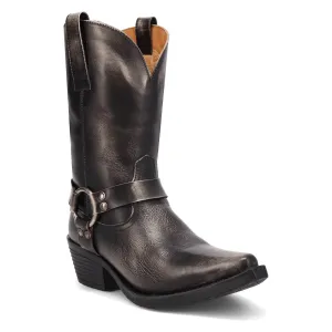 Dingo Womens Ride A Way Black Leather Harness Cowboy Boots