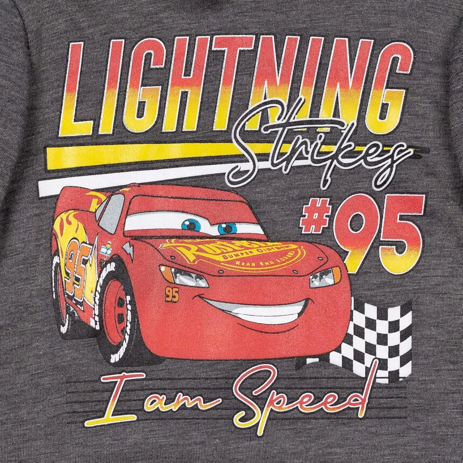 Disney Pixar Cars Lightning McQueen Fleece Pullover Hoodie and Pants Outfit Set Toddler to Big Kid