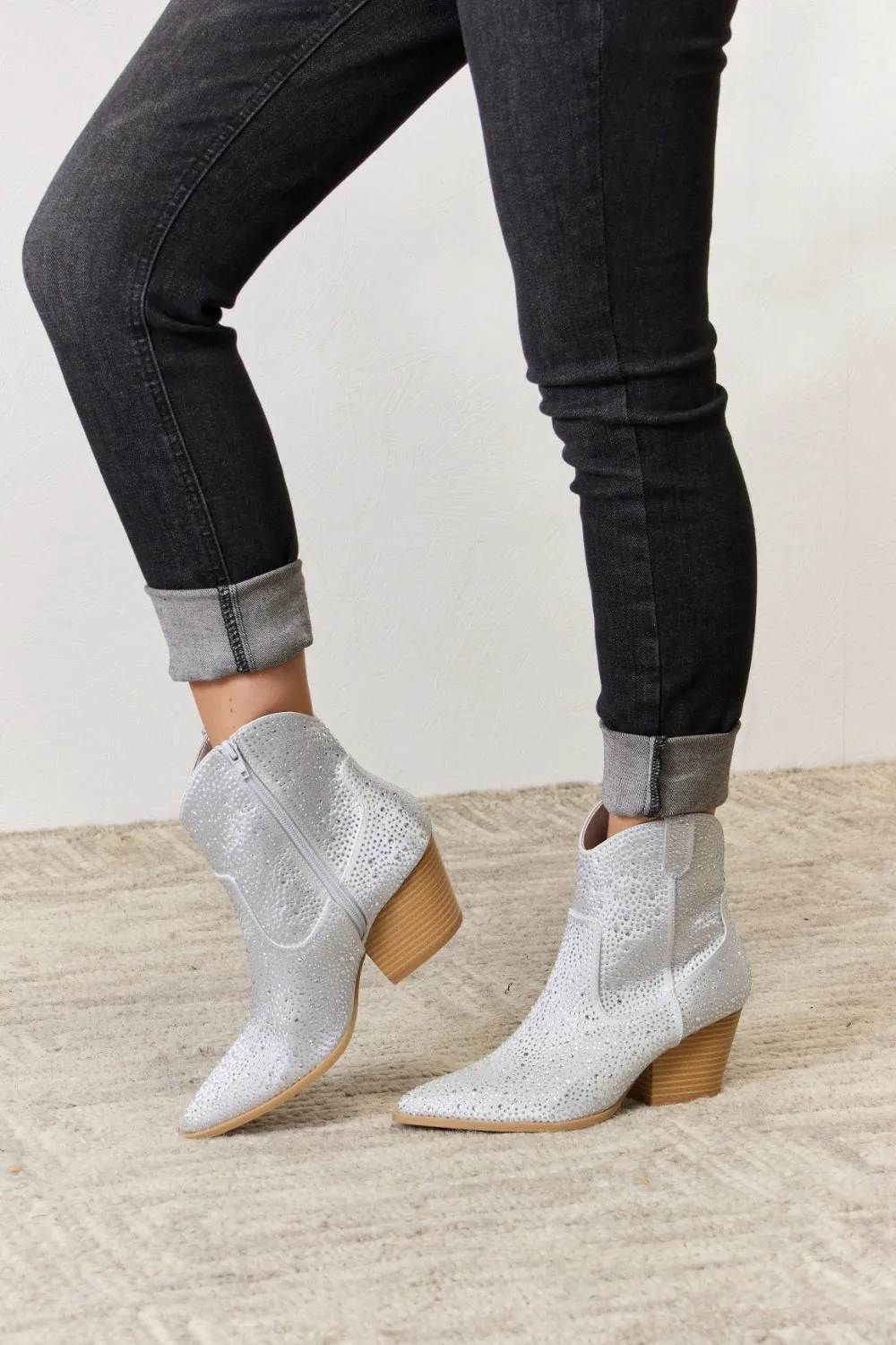 East Lion Corp Rhinestone Ankle Cowboy Boots ONLINE EXCLUSIVE