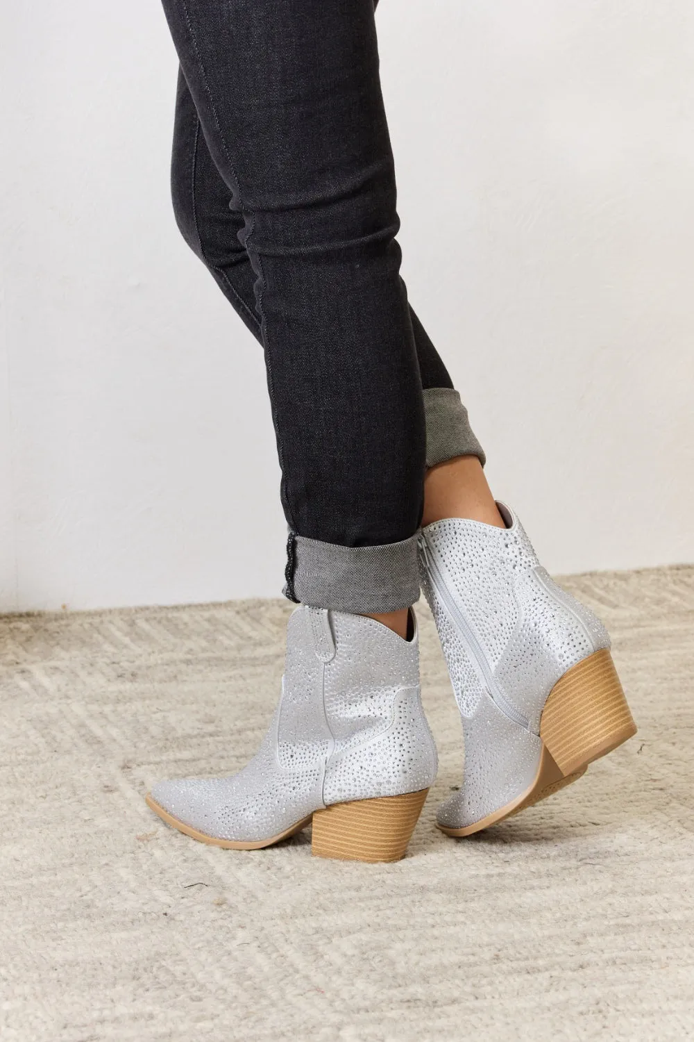 East Lion Corp Rhinestone Ankle Cowboy Boots ONLINE EXCLUSIVE