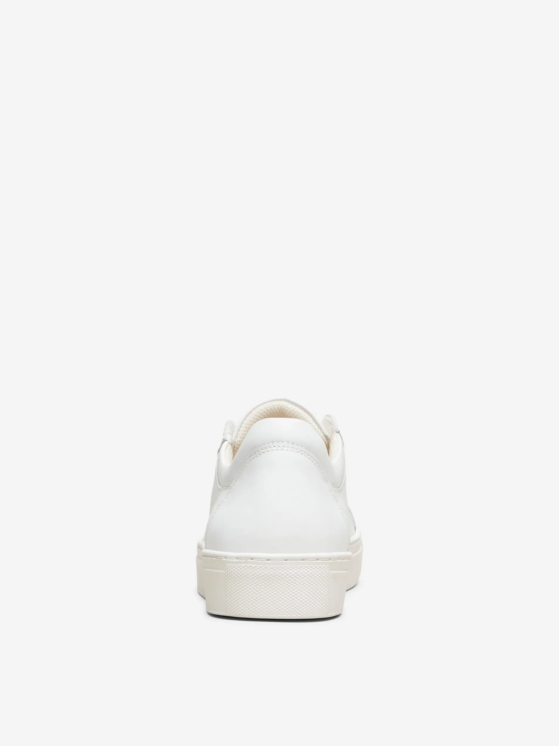 Emma Leather Trainers - White