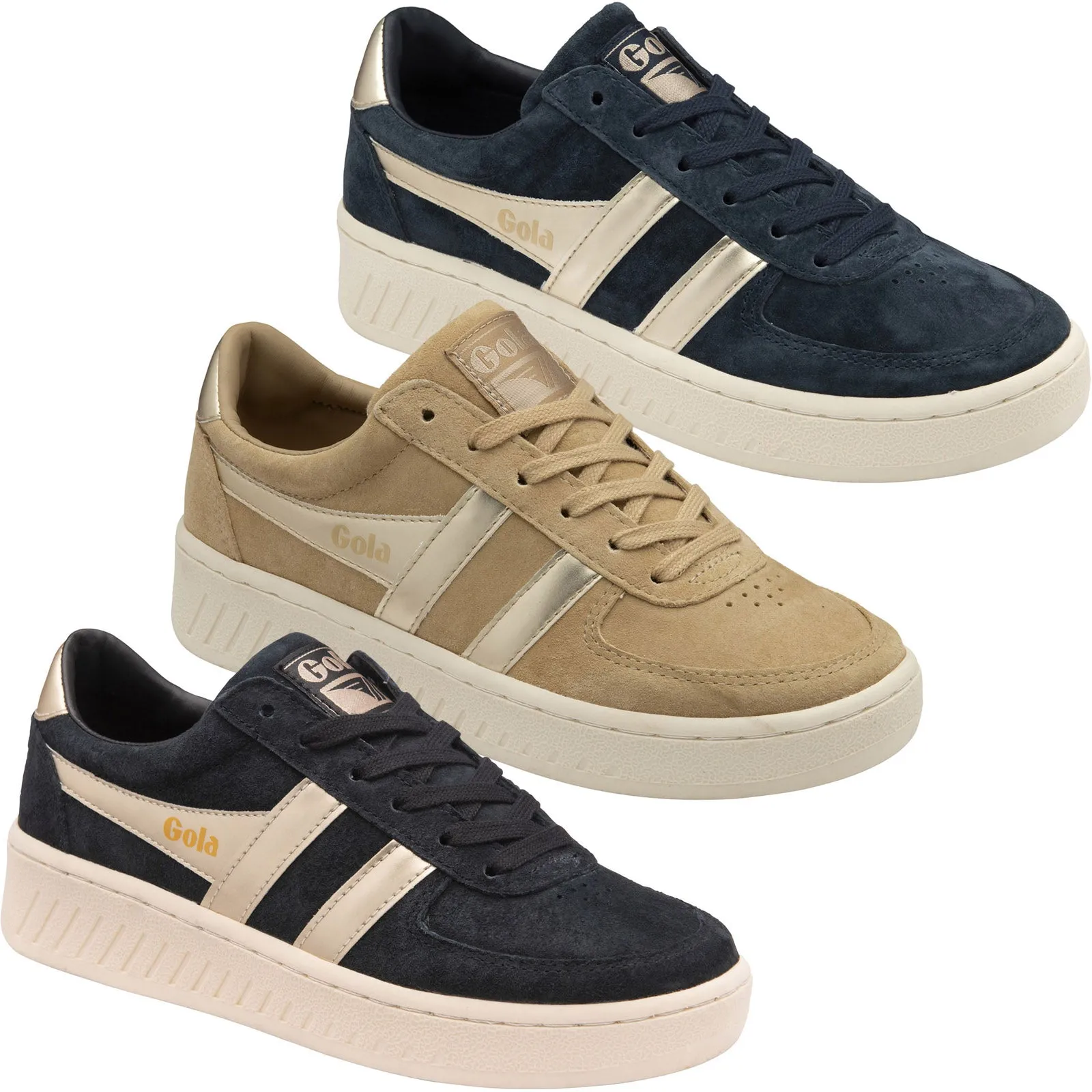 Gola Classics Womens Grandslam Pearl Suede Trainers