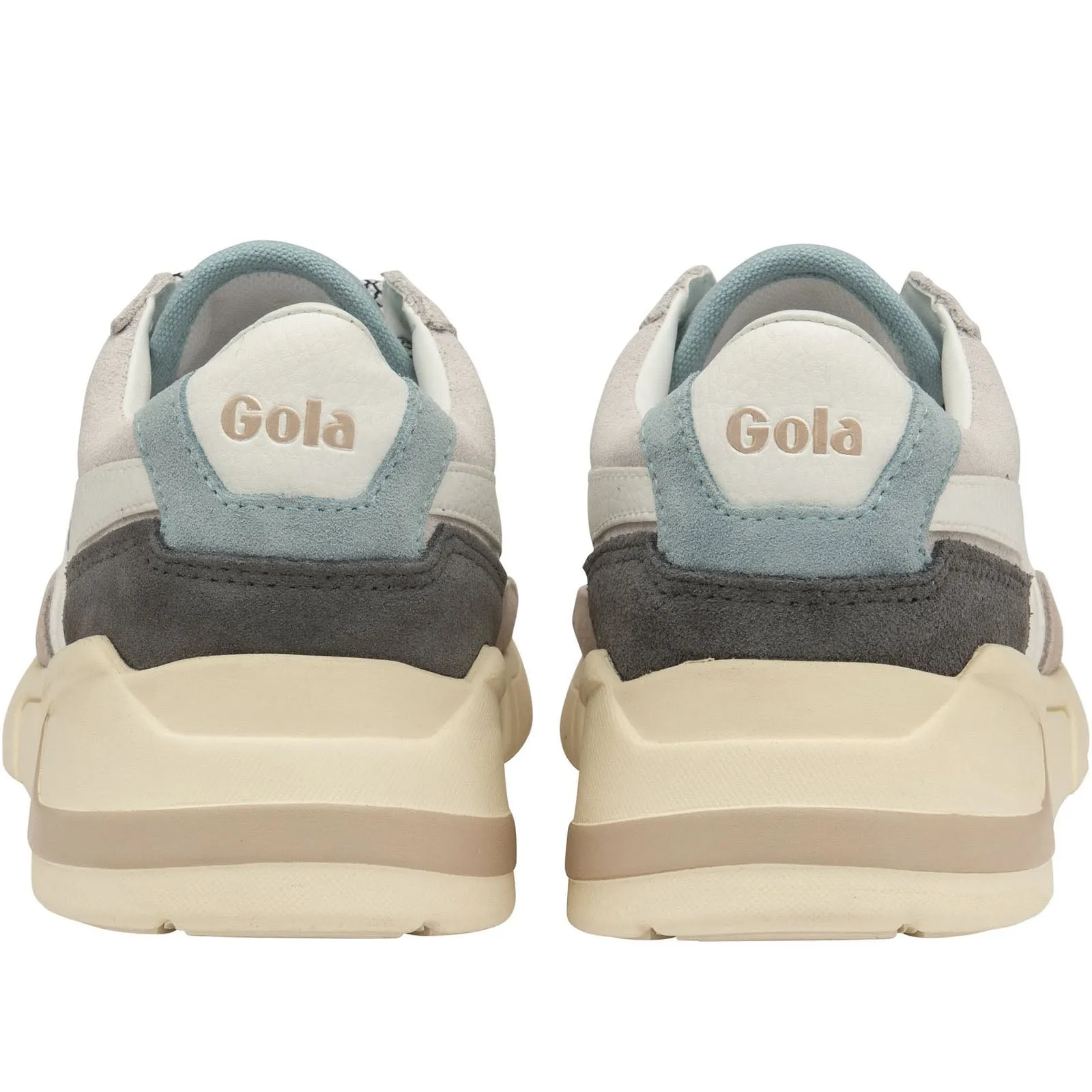 Gola Womens Eclipse Trident Classic Trainers - White/Ocean