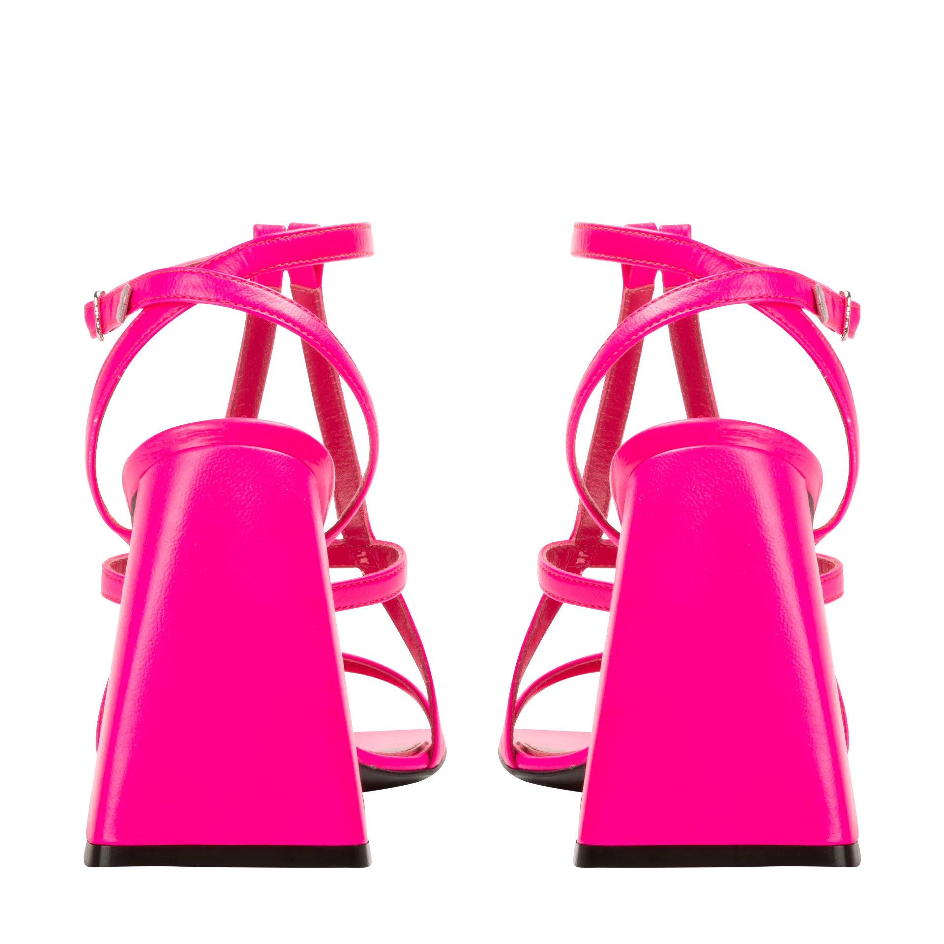 High Heel "A" Sandal — Hot Pink