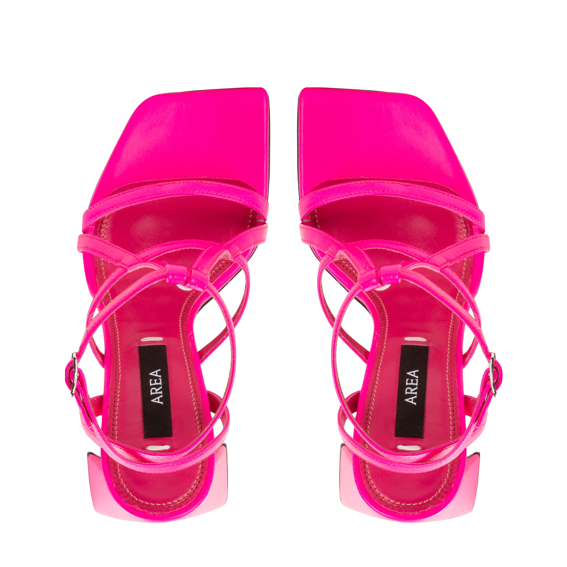 High Heel "A" Sandal — Hot Pink