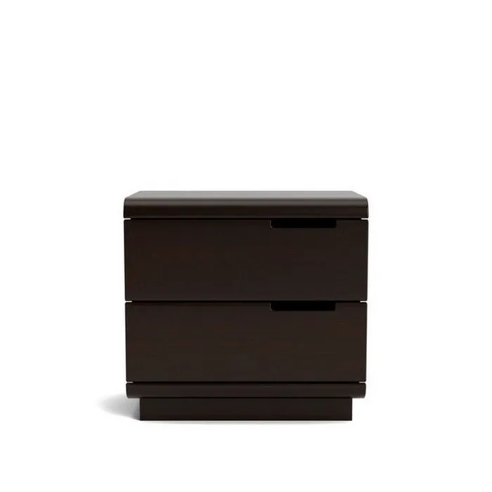 Karamea Bedside 2 Drawer - With Cut Out (Pine)